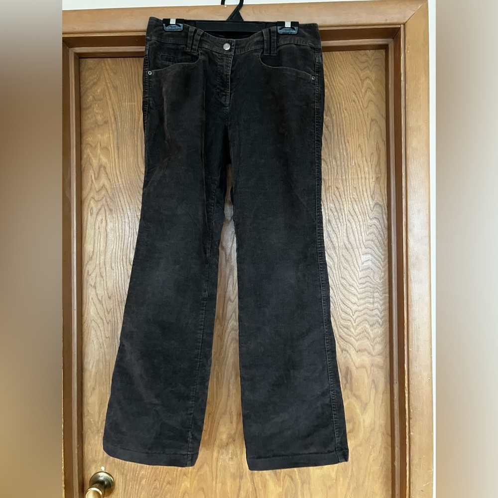 Ex Officio boot cut gray corduroy pants, size 6